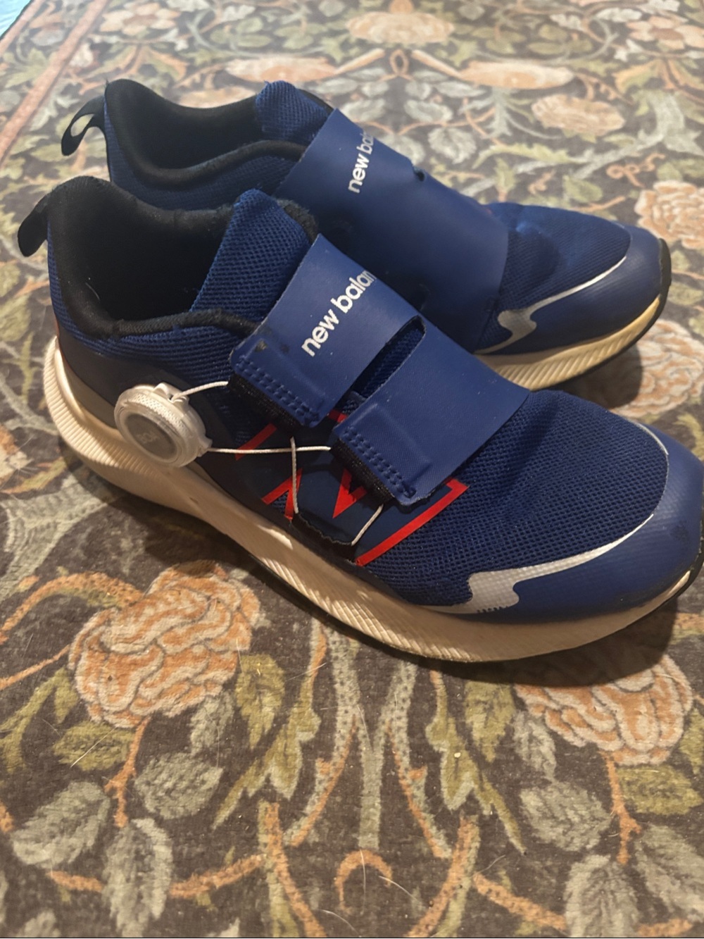 New Balance Kids Blue and Red BOA Sneakers